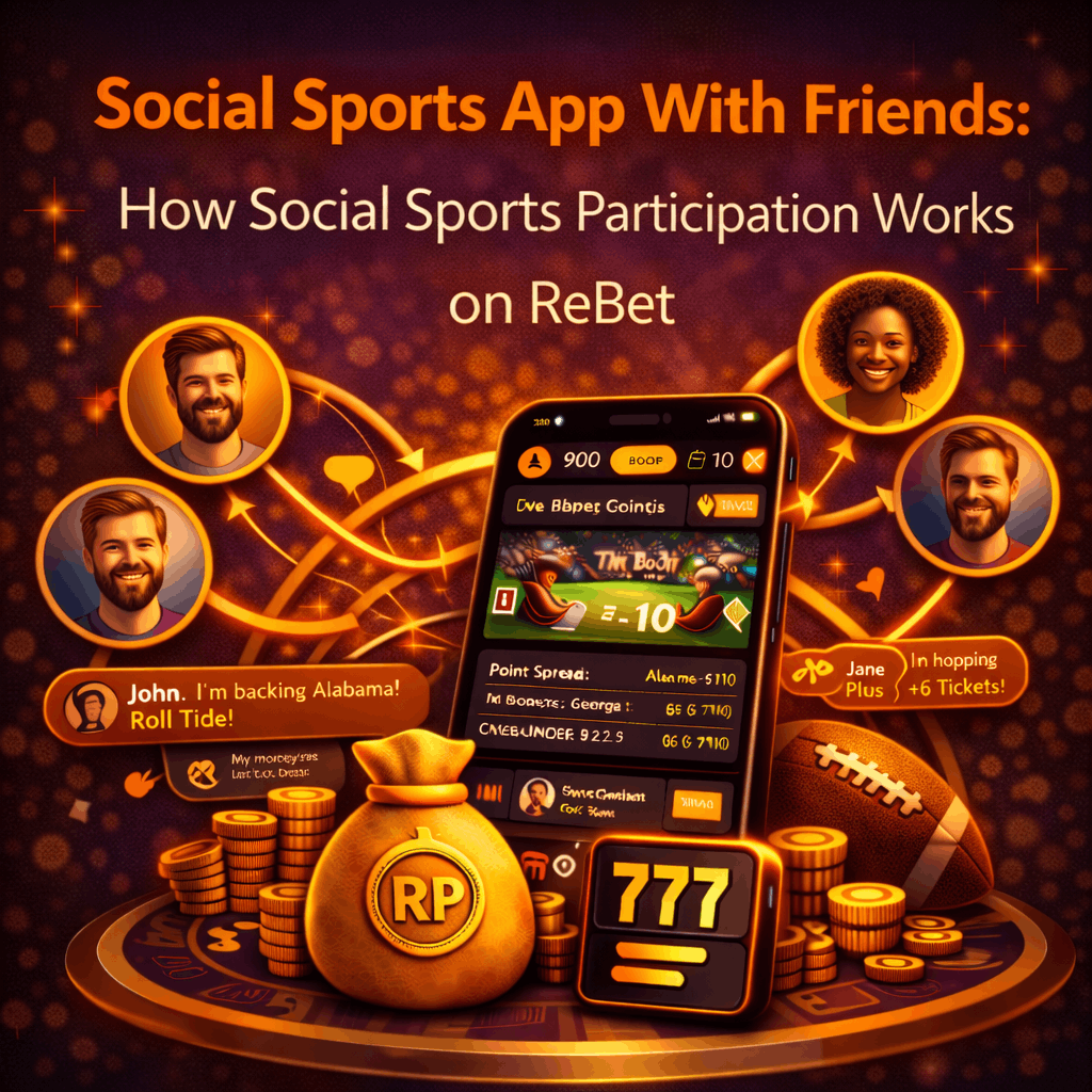 Social Sports App With Friends- How Social Sports Participation Works on ReBet